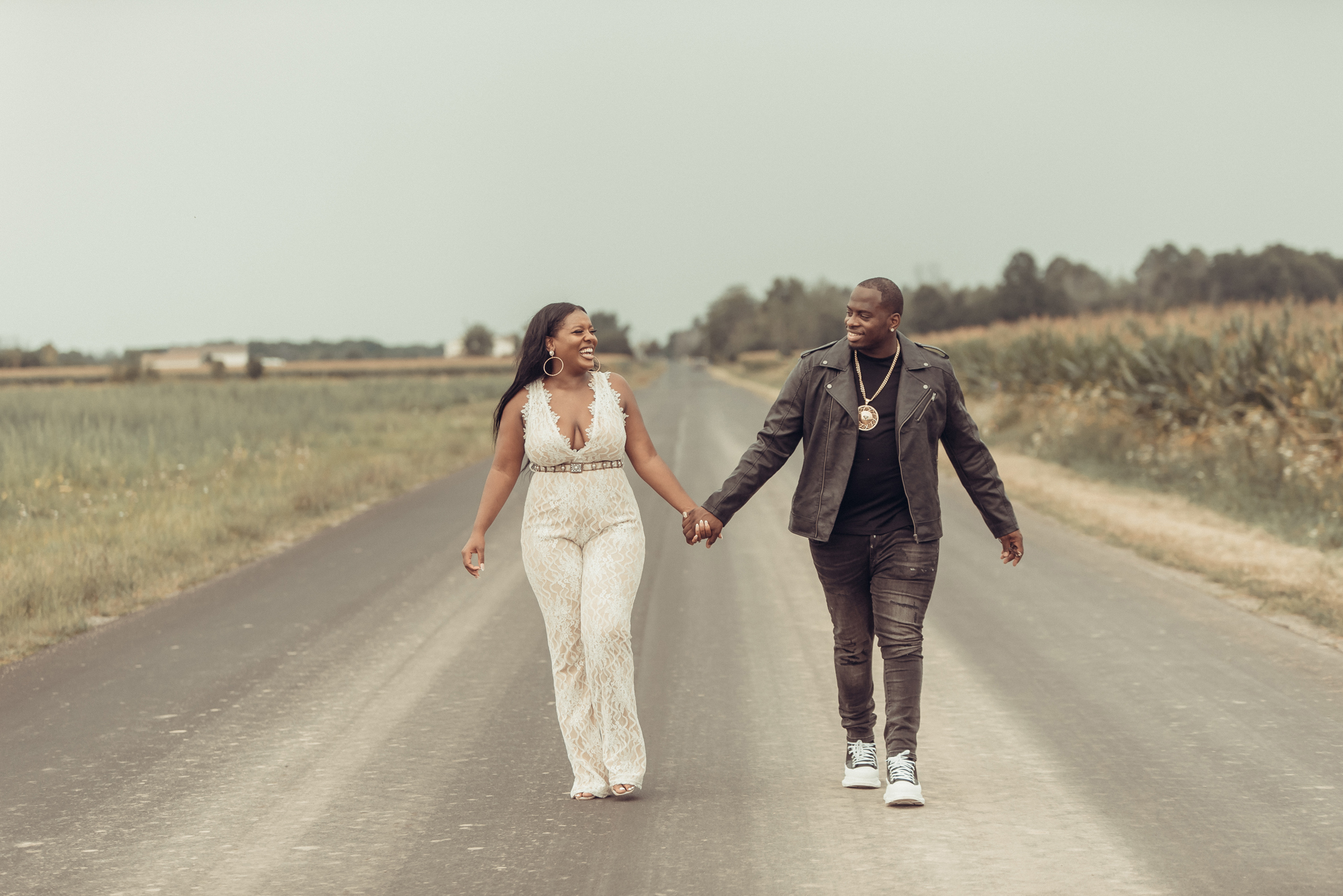 Engagement session in buffalo ny country side